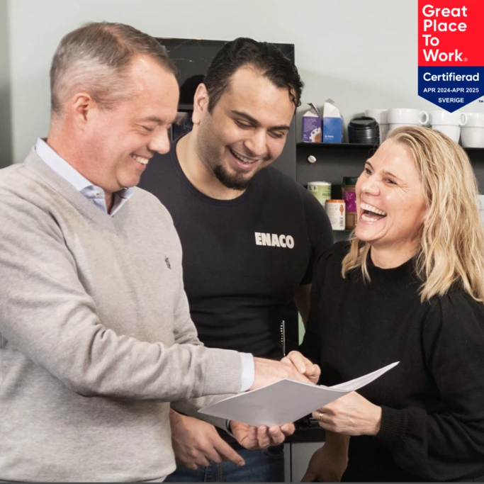 ENACO Sverige AB rankas högt i Great Place to Work®-undersökningen